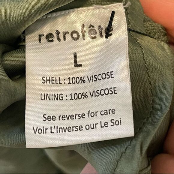 Retrofete Grace Green Sequin Dress Size L - Picture 11 of 13